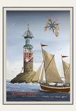 Winstanley's 1st Eddystone Lighthouse Print