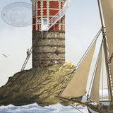 Winstanley's 1st Eddystone Lighthouse Print