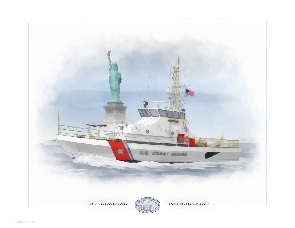 87’ Coastal Patrol Boat Open Edition Print