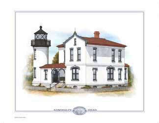 Admiralty Head Lighthouse Open Edition Print