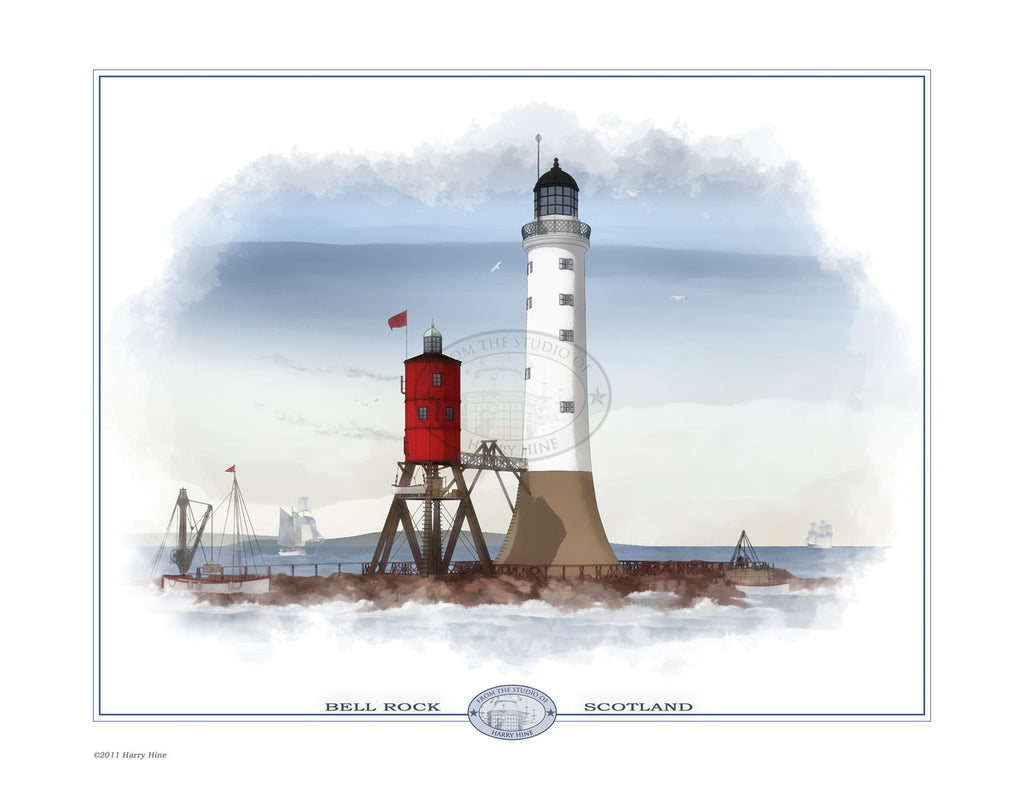 Bell Rock Lighthouse Open Edition Print