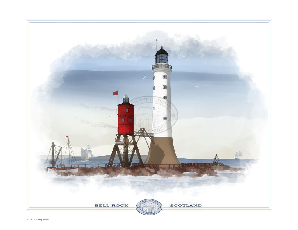 Bell Rock Lighthouse Open Edition Print