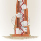 Cape Hatteras Lighthouse (interior) Open Edition Print