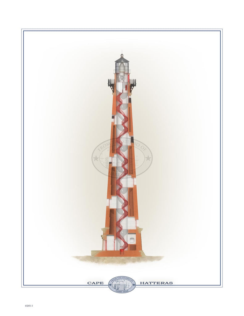 Cape Hatteras Lighthouse (interior) Open Edition Print