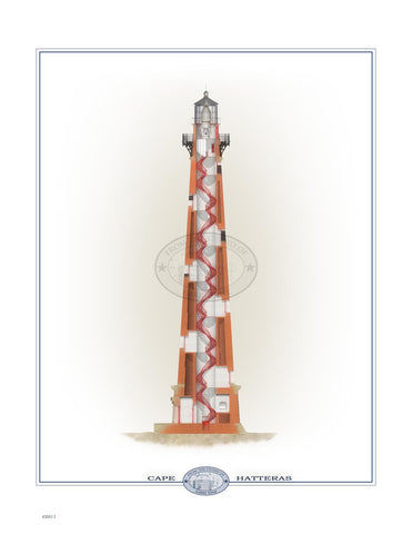 Cape Hatteras Lighthouse (interior) Open Edition Print