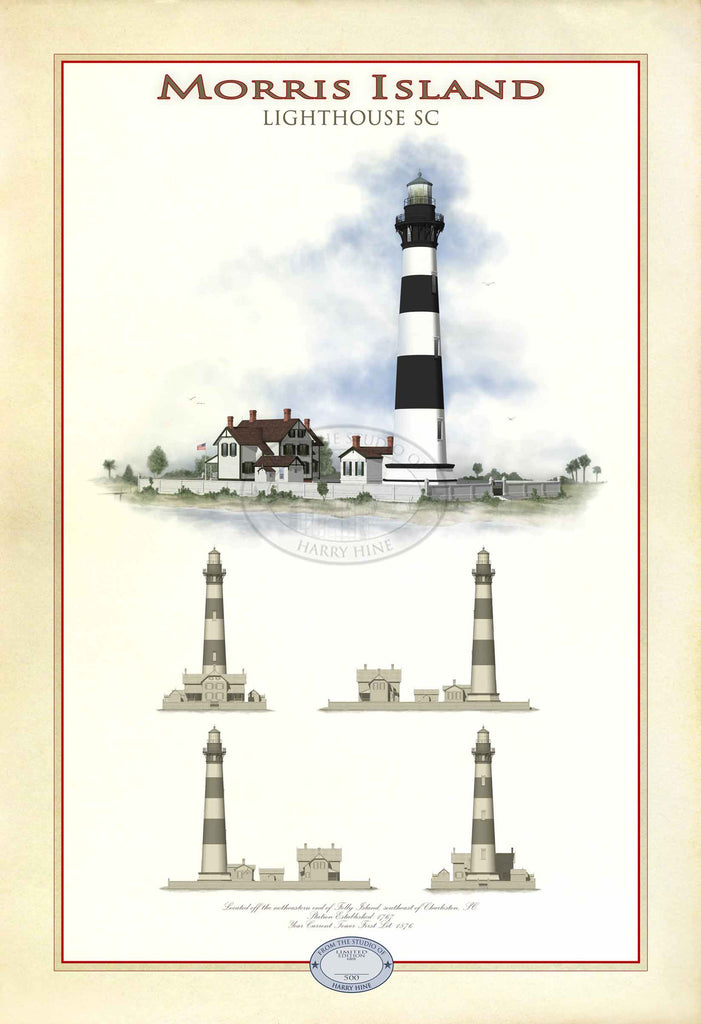 Morris Island Lighthouse Limited Edition Print