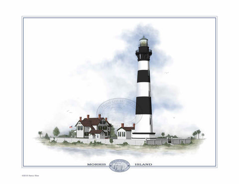 Morris Island Lighthouse Open Edition Print