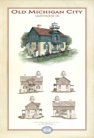 Old Michigan City Lighthouse Limited Edition Print