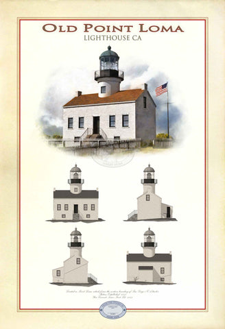 Old Point Loma Lighthouse Limited Edition Print