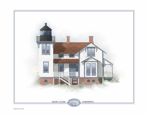 Point San Luis Lighthouse Open Edition Print