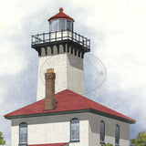 Saginaw River Rear Range Lighthouse Open Edition Print